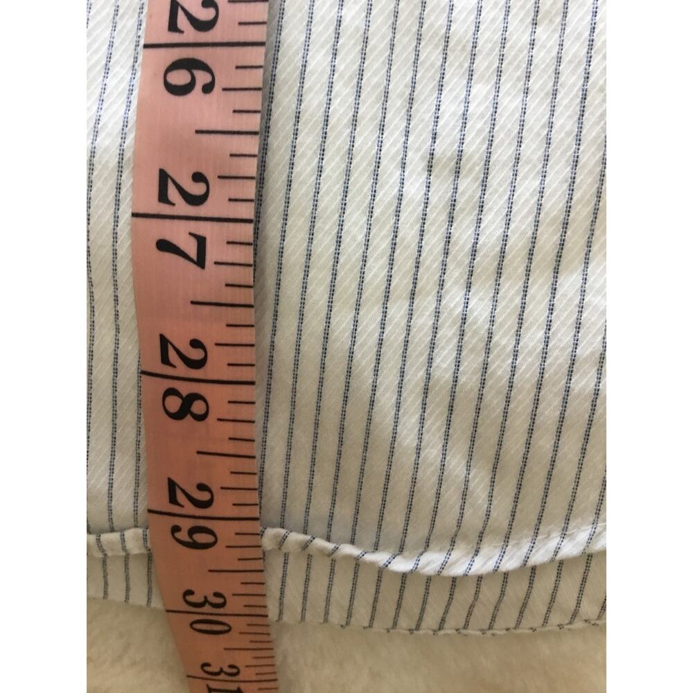 Calvin Klein White&Blue Stripes Long Sleeve Shirt - Picture 9 of 10